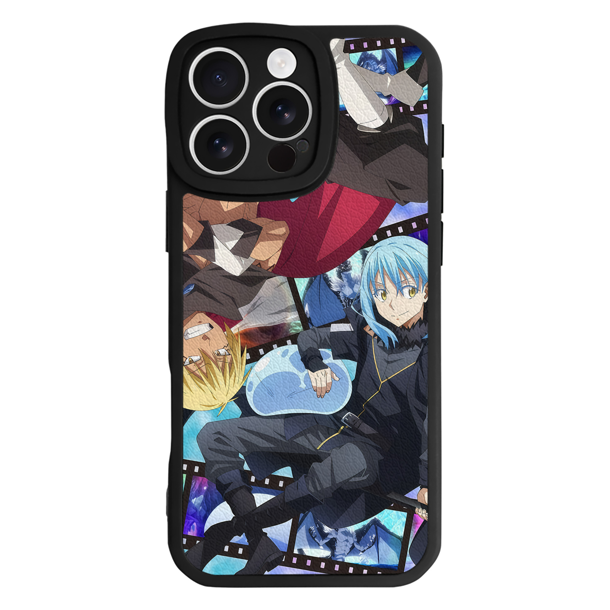 （画像用） 転スラ Regarding Reincarnated to Slime 【iPhone 16シリーズ対応】シリコンスマホケース（レザー調） 材質：シリコン